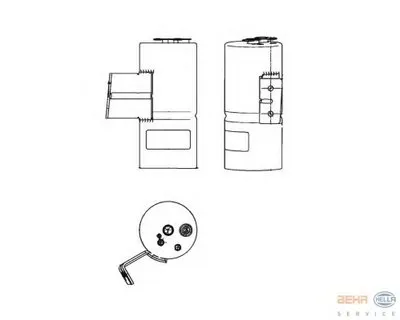 Осушитель, кондиционер BEHR HELLA SERVICE HELLA купить