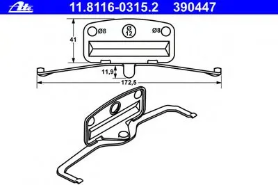 Пружина, тормозной суппорт ATE купить