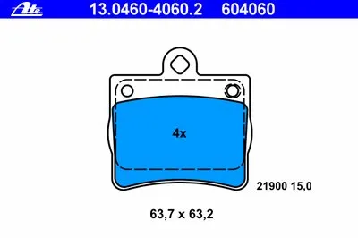 Комплект тормозных колодок, дисковый тормоз ATE купить
