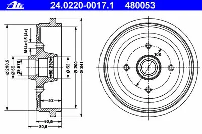 Тормозной барабан ATE купить