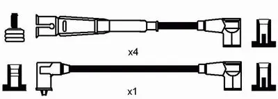 Комплект проводов зажигания NGK купить