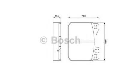Комплект тормозных колодок, дисковый тормоз BOSCH купить