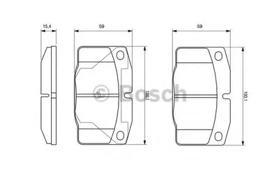 Комплект тормозных колодок, дисковый тормоз BOSCH купить