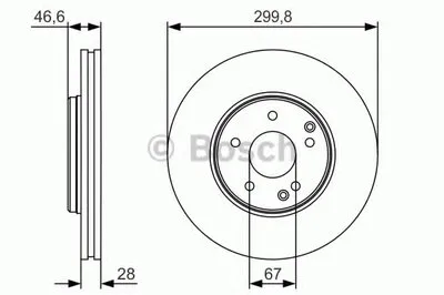 Тормозной диск BOSCH купить