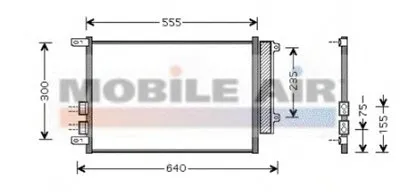 Конденсатор, кондиционер VAN WEZEL купить