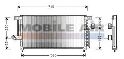 Конденсатор, кондиционер VAN WEZEL купить