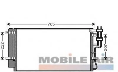 Конденсатор, кондиционер VAN WEZEL купить