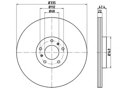 Тормозной диск PRO HELLA PAGID купить