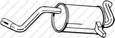 Глушитель выхлопных газов конечный BOSAL купить