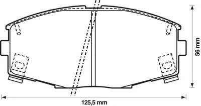 Комплект тормозных колодок, дисковый тормоз JURID купить
