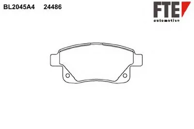 Комплект тормозных колодок, дисковый тормоз FTE купить