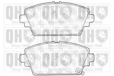 Комплект тормозных колодок, дисковый тормоз QUINTON HAZELL купить