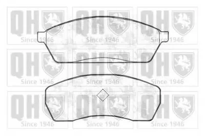 Комплект тормозных колодок, дисковый тормоз QUINTON HAZELL купить
