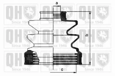 Комплект пылника, приводной вал QUINTON HAZELL купить
