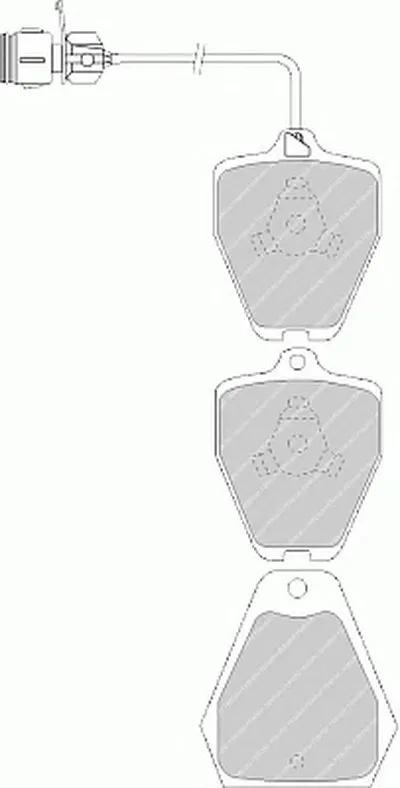 Комплект тормозных колодок, дисковый тормоз PREMIER FERODO купить