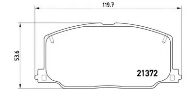 Комплект тормозных колодок, дисковый тормоз BREMBO купить