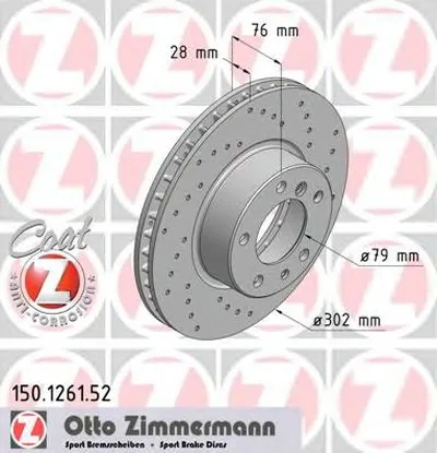 Тормозной диск SPORT BRAKE DISC COAT Z ZIMMERMANN купить