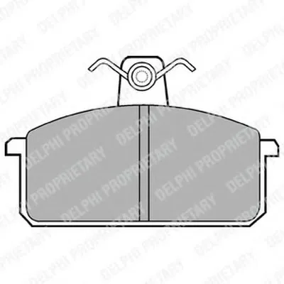 Комплект тормозных колодок, дисковый тормоз DELPHI купить