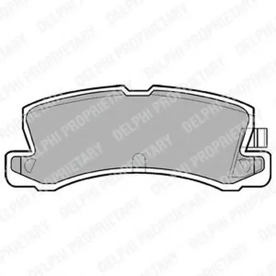 Комплект тормозных колодок, дисковый тормоз DELPHI купить