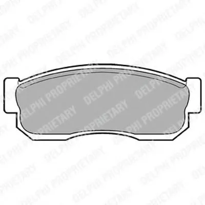 Комплект тормозных колодок, дисковый тормоз DELPHI купить