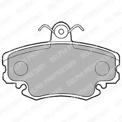 Комплект тормозных колодок, дисковый тормоз DELPHI купить