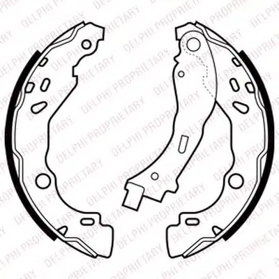 Комплект тормозных колодок DELPHI купить