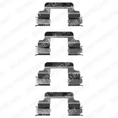 Комплектующие, колодки дискового тормоза DELPHI купить