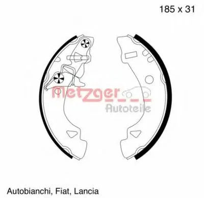 Комплект тормозных колодок METZGER купить