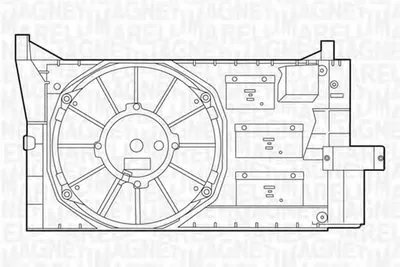 Вентилятор, охлаждение двигателя MAGNETI MARELLI купить