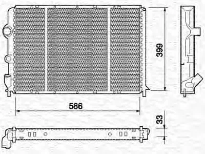 Радиатор, охлаждение двигателя MAGNETI MARELLI купить