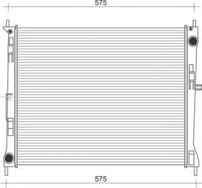 Радиатор, охлаждение двигателя MAGNETI MARELLI купить