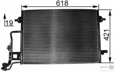 Конденсатор, кондиционер BEHR HELLA SERVICE купить