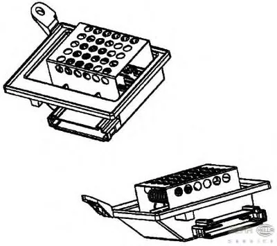 Сопротивление, вентилятор салона BEHR HELLA SERVICE купить