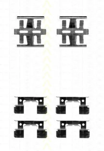 Комплектующие, колодки дискового тормоза TRISCAN купить