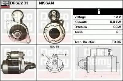 Стартер Remanufactured REMY (Light Duty) DELCO REMY купить