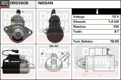 Стартер Remanufactured REMY (Light Duty) DELCO REMY купить