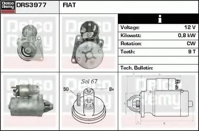 Стартер Remanufactured REMY (Light Duty) DELCO REMY купить