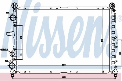 Радиатор, охлаждение двигателя NISSENS купить