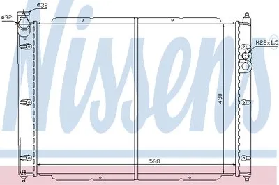 Радиатор, охлаждение двигателя NISSENS купить