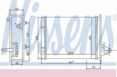 Теплообменник, отопление салона NISSENS купить