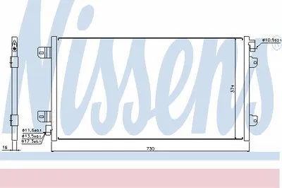 Конденсатор, кондиционер NISSENS купить