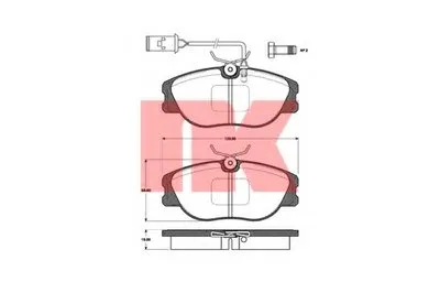 Комплект тормозных колодок, дисковый тормоз NK купить
