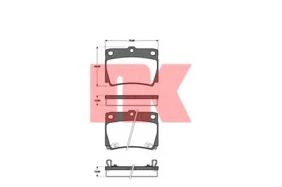 Комплект тормозных колодок, дисковый тормоз NK купить