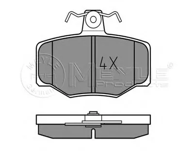 Комплект тормозных колодок, дисковый тормоз MEYLE купить