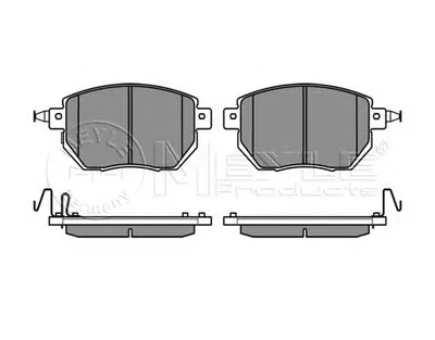 Комплект тормозных колодок, дисковый тормоз MEYLE купить