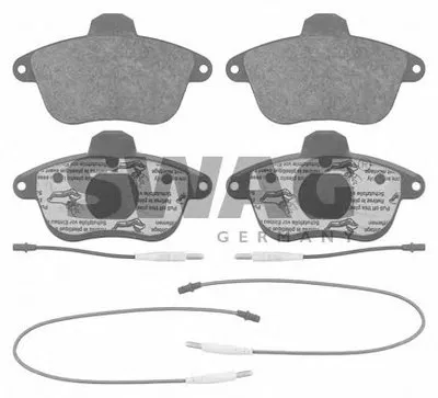 Комплект тормозных колодок, дисковый тормоз SWAG купить