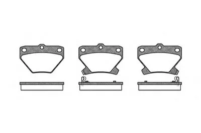 Комплект тормозных колодок, дисковый тормоз REMSA купить