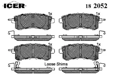 Комплект тормозных колодок, дисковый тормоз ICER купить