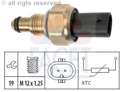 Датчик, температура топлива FACET купить