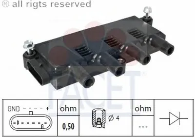 Катушка зажигания FACET купить